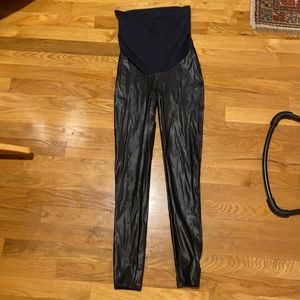 Spanx maternity leggings black like new medium